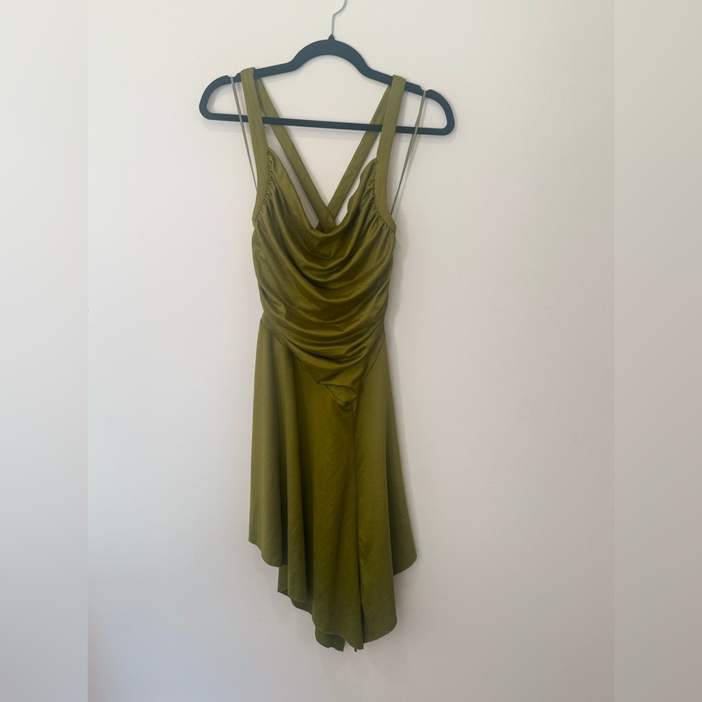 NWT ✨ Urban Outfitters Silence + Noise  Green Draped Dress